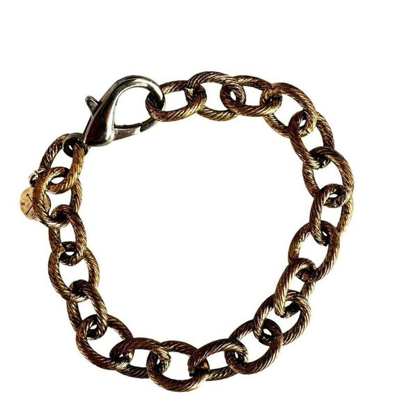 L&F  gold tone link bracelet - Picture 3 of 7